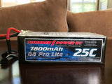 Thunder Tiger 7800MAH G8 Pro Lite + 25C 6S 22.2V Lipo Battery