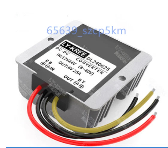 New Waterproof DC/DC Converter Regulator 12V/24V Step Down to 6V 25A 150W