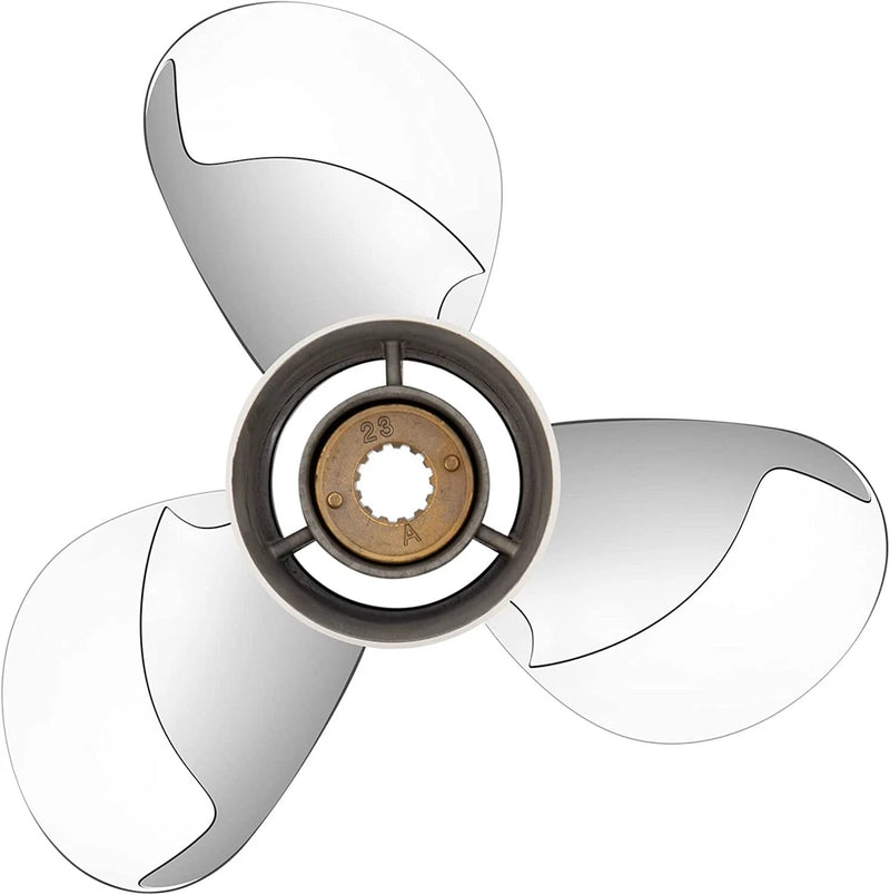 VIF 10 1/4 X 16 Stainless Outboard Boat Propeller Fit Mercury 25-70HP 13spline Propeller