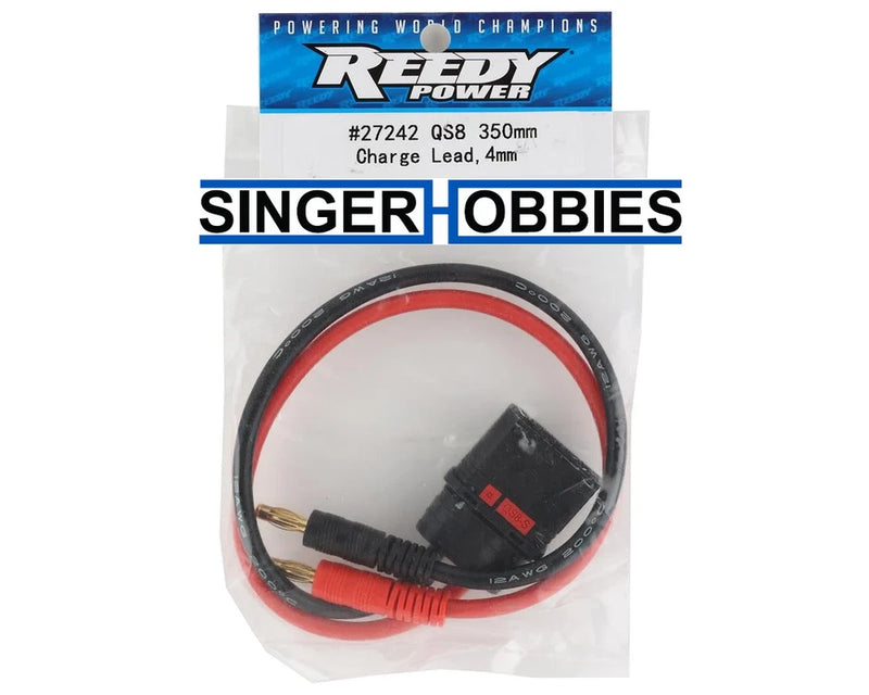 Associated ASC27242 Reedy Charge Lead (QS8 Plug to 4mm Bullet) HH Battery