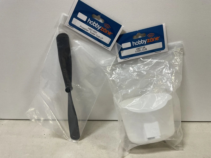 Hobby Zone Cowl:Cub & Propeller (x2) Lot