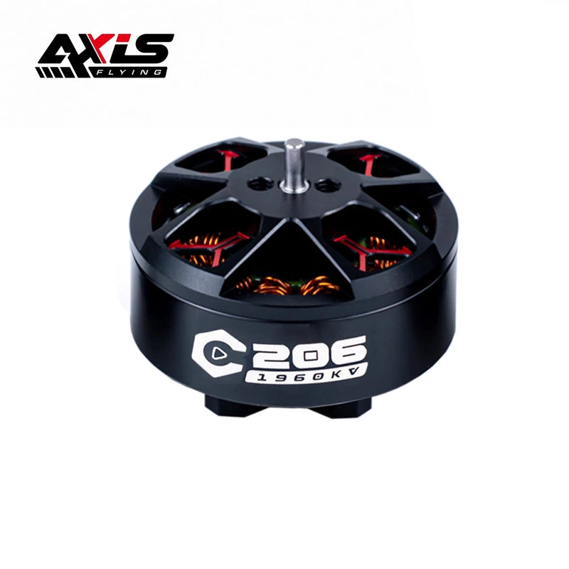 Black C206 brushless motor for RC, 1960KV with top mounting post