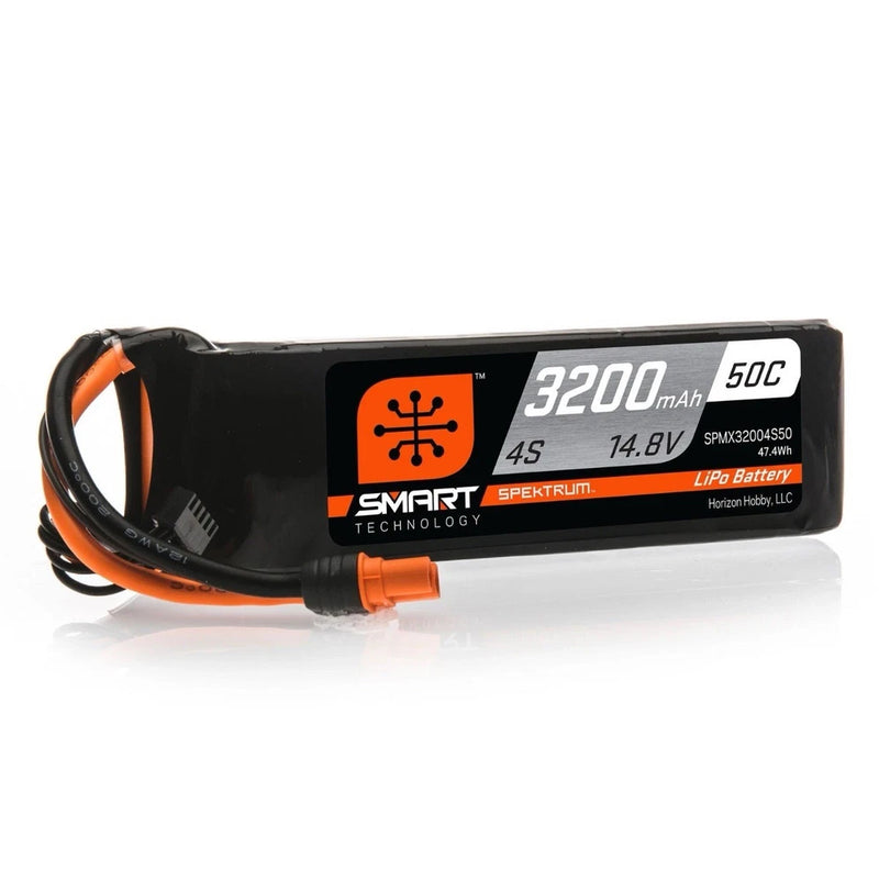 Spektrum SPMX32004S50 14.8V 3200mAh 4S 50C Smart LiPo Battery: IC3