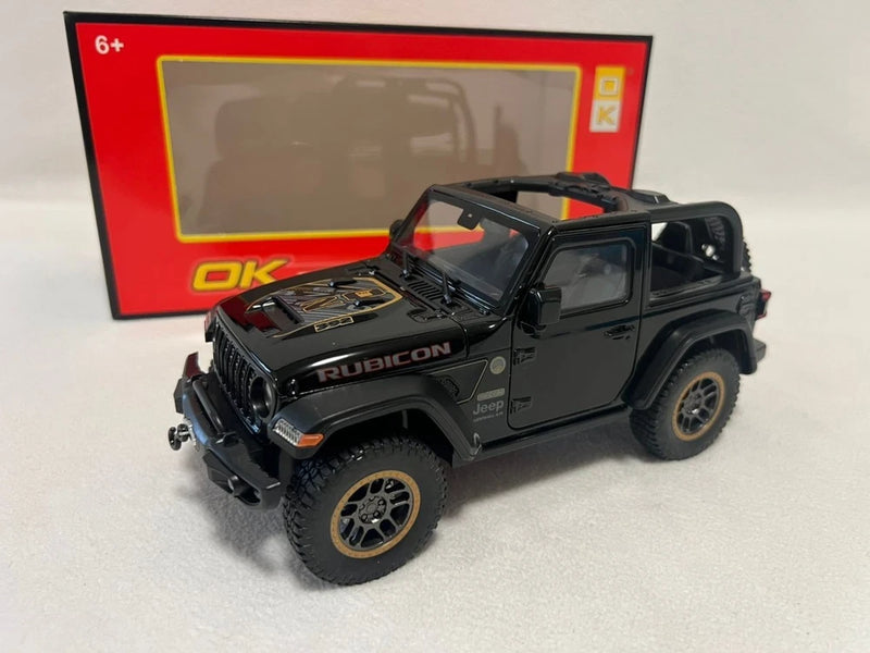 1:18 Scale Jeep Wrangler Rubicon Alloy Diecast Model Car Off-Road SUV Toy
