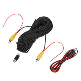 1 Pcs 65.6ft Male to Male RCA Extension Cable, Black, with Coupler, DC Wire