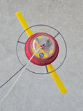 Vintage Stanzel Battery Op Flying UFO Tether Toy Helicopter Blades Working Battery