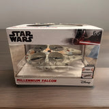 New Disney Star Wars Millennium Falcon Motion Sensing Drone Quadcopter In Hand