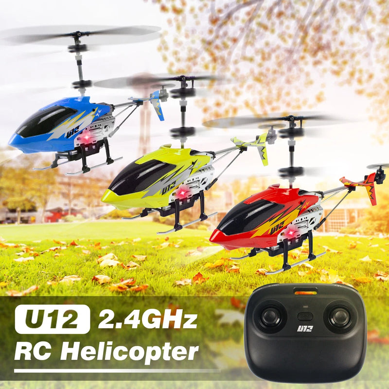 U12 Mini RC Helicopter Remote Control Helicopter Adults Kids Toys w/ 2 Batteries