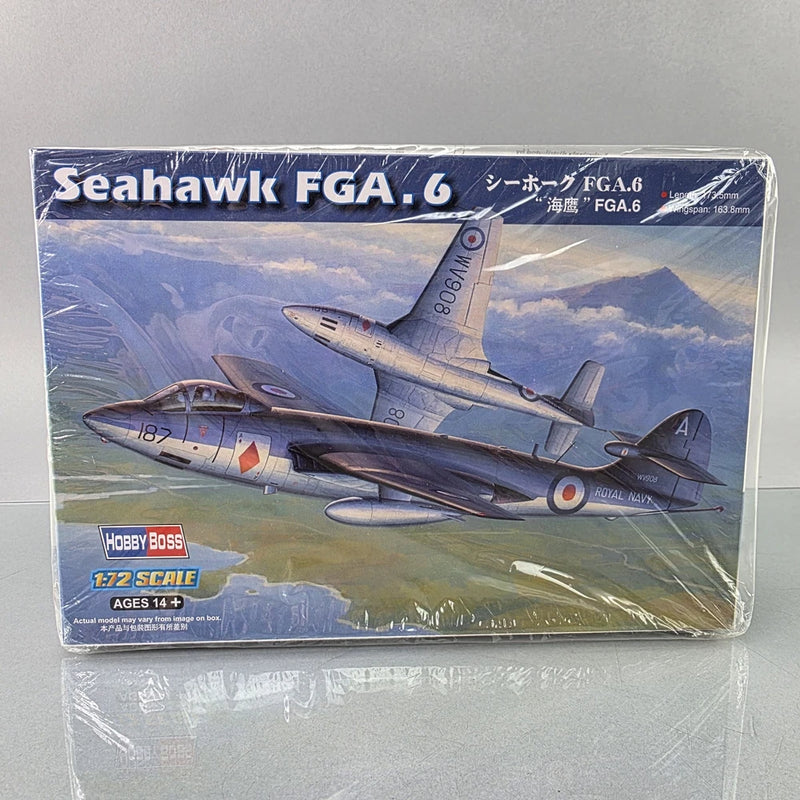 Hobbyboss Seahawk FGA.6 1:72 model kit box with aircraft artwork