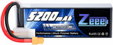 Zeee 3S Lipo Battery 5200mAh 50C 11.1V RC Batteries with XT60 Connector Soft ...