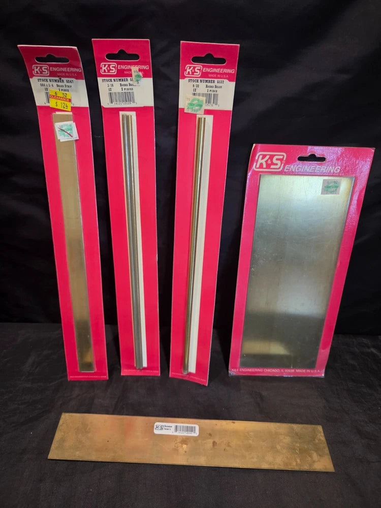 Lot of K&S Engineering Brass Hobby Model Airplane Assembly Parts