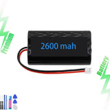 For Spektrum 7.4v 2S 2600mah RC Transmitter Battery DX7S DX8 DX9 SPMB2000LITX Battery