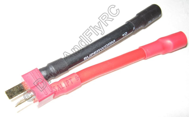 FEMALE CASTLE CREATIONS 6.5MM TO MALE DEANS T-PLUG BATTERY ESC ADAPTER CONNECTOR Battery