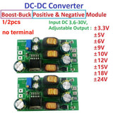 1/2Pcs +-5V 6V 9V 10V 12V 15V 24V Positive&Negative DC-DC Boost-Buck Converter