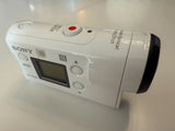 Used White SONY FDR-X3000 Digital 4K Video Camera Recorder Action Cam w/housing
