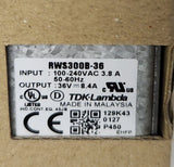 TDK LAMBDA RWS300B 36 EHFP Switching Power Supply AC DC Converter Input 100-240