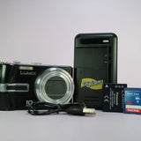 Panasonic Digital Camera Lumix DMC-TZ3 7.2MP Black Tested Full Working Set