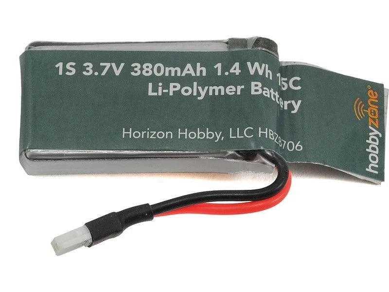 HobbyZone Zugo Lipo Battery 380mah 1s 3.7v Battery