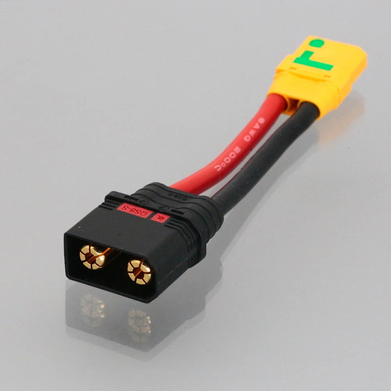 QS8 Male to Anti-Spark XT90-S Female 8AWG 10cm Adapter RC Lipo Battery Run ESC