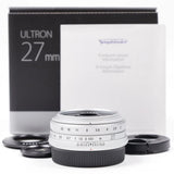 Voigtlander Ultron 27mm F2 Silver for Fujifilm X mount [Top Mint] #5629LJ