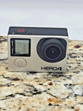 GoPro Hero 4 Silver Action Camera with Mounts, Accessories - Tested & Working
