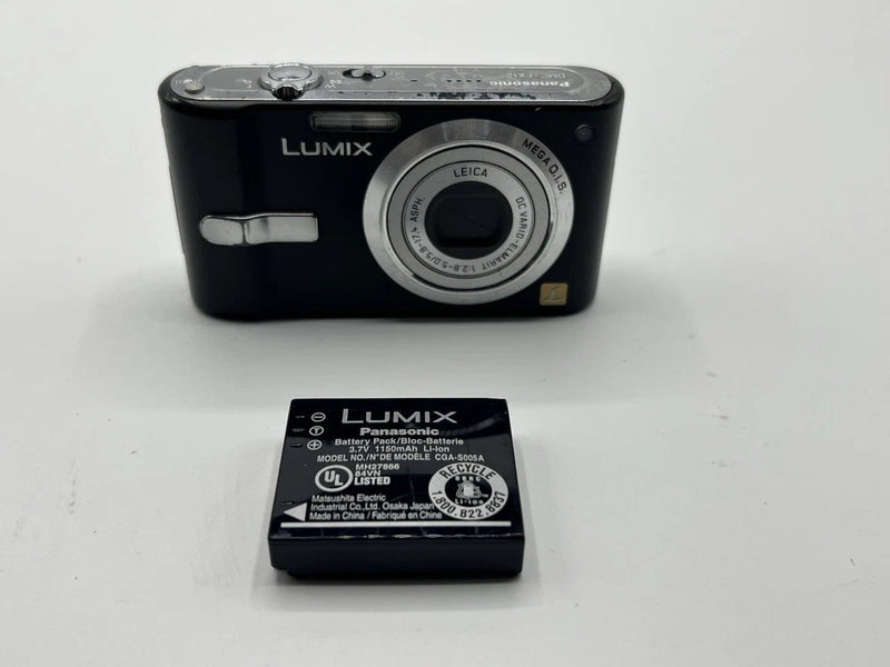 Lumix DMC-FX12 Digital Camera Black with Battery