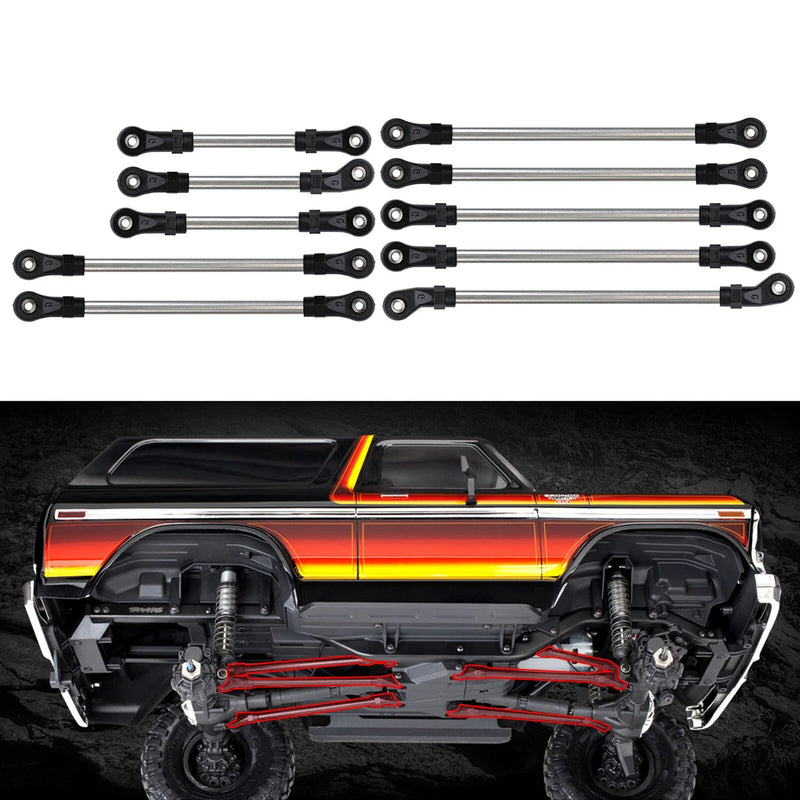 313MM 324mm Wheelbase Links Unassembled kit for 1/10 RC Crawler Car Traxxas TRX4