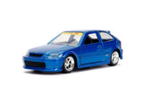 JADA JDM TUNERS 1997 HONDA CIVIC EK TYPE R BLUE 1:32 DIECAST MODEL 5