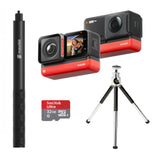 Insta360 ONE RS Twin Edition 4K 360?? Waterproof VR Camera w/ Accessories Bundle