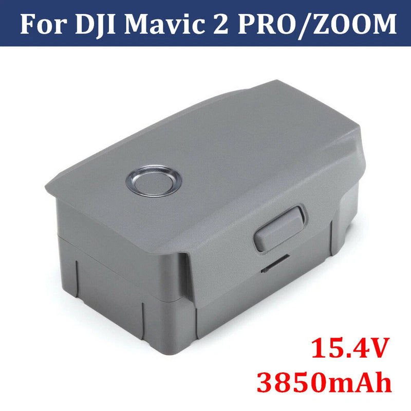 Drone battery pack, 15.4V 3850mAh, gray with latch and round port