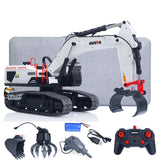 US STOCK 1/14 RC Metal Excavator Model Toys 1594 w/Radio Light Battery Sound Battery