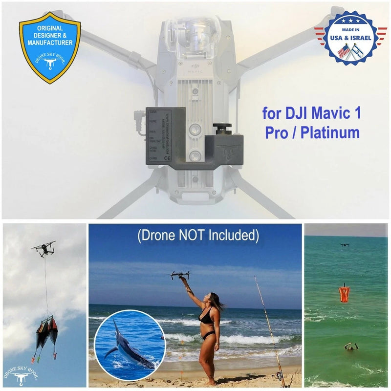 PROFESSIONAL Release Device , Drone Fishing , Payload Delivery for DJI Mavic PRO