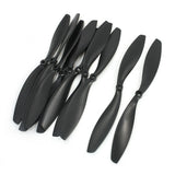 5 Pairs 10x4.5R 2 Vanes Positive Reverse Propellers Black for Multirotor Propeller