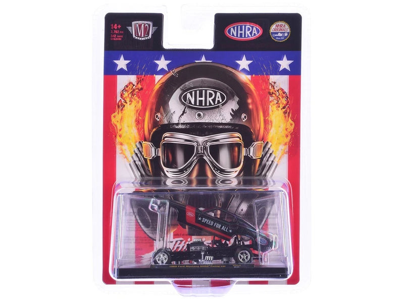 1969 FORD MUSTANG NHRA FUNNY CAR BLACK 1/64 DIECAST MODEL CAR BY M2 31500-HS51