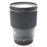Sigma 16mm F/1.4 DC DN Contemporary (for Fujifilm X / APS-C) -Near Mint- #440