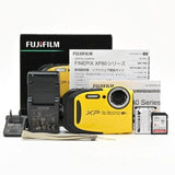 FUJIFILM XP80 Yellow Compact Digital Camera Tested Working Seller Japan
