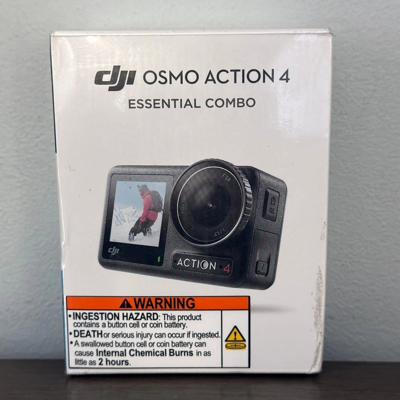 DJI Osmo Action 4 Essential Combo ?C 4K/120fps ?C New Sealed ?C Dual Touchscreens