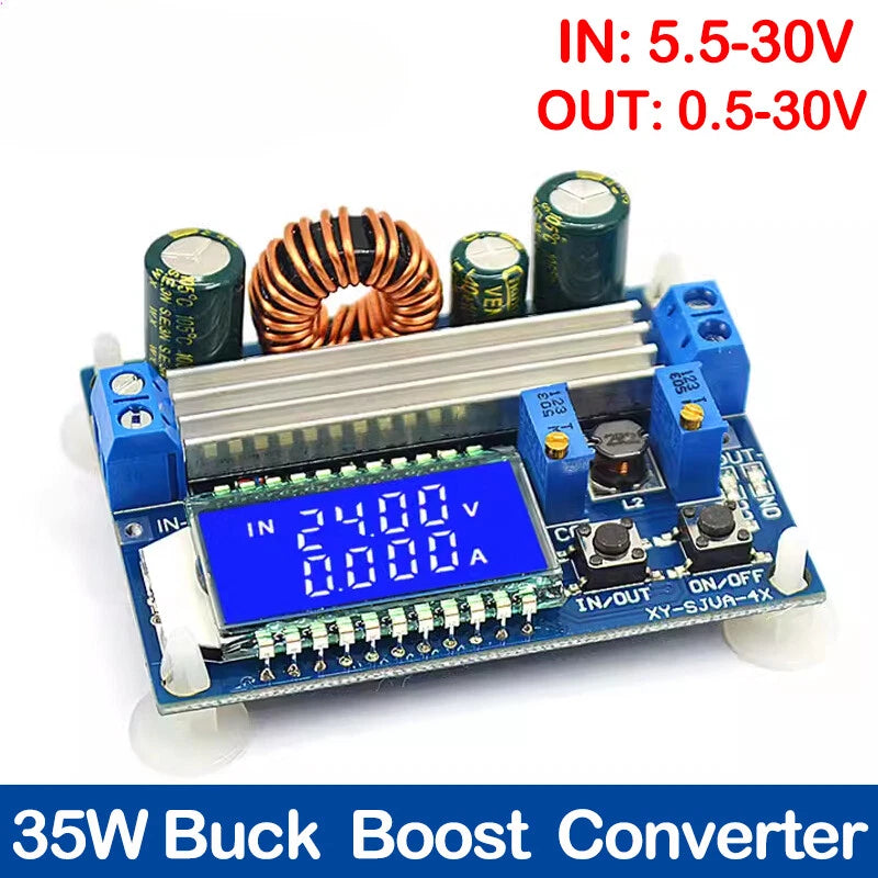 Digital LCD Automatic Step up down Buck Boost Converter Power Supply Module