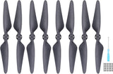 Drone Propellers, Lightweight and Durable Replacement Props, 4 Pairs for FPV Rac