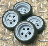 1/24 Scale: 21/20 Inch ¡°Centerline Champ 500¡± Wheels W/ Wide Rear Street Tires