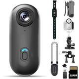 Versatile 4K Body Camera - Waterproof & Hands-Free with 128GB Built-In Storage