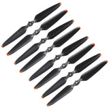8 Pcs Low Noise Propellers 9.4 Inch Black Drone Blades Orange Edge
