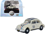 VOLKSWAGEN BEETLE #53 BEIGE 1/148 (N) SCALE DIECAST MODEL BY OXFORD NVWB001