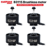 4x SURPASSHOBBY B3115 900KV 1050KV Brushless Motor 2-6S for RC Airplane Drone