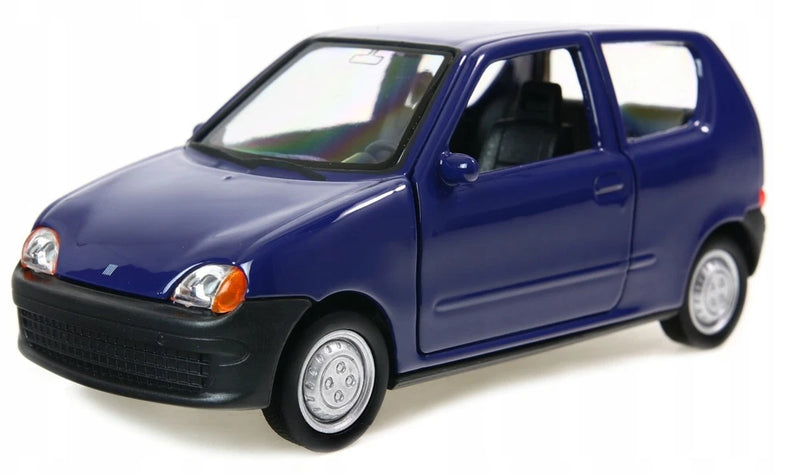 Welly Fiat Seicento Purple 1:34 1:39 Scales 4.5 Inch Diecast Model in Box