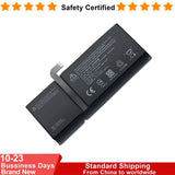 Black tablet battery pack with cable connector, rectangular shape