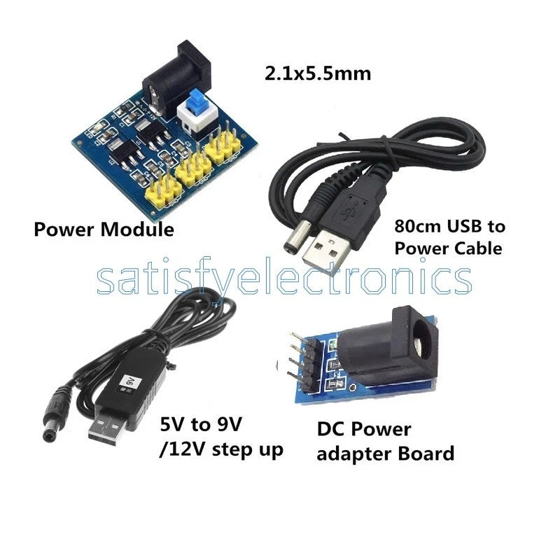 USB DC 5V to DC 9V/12V Step-up Module Converter 2.1x5.5mm Male Connector Plus S