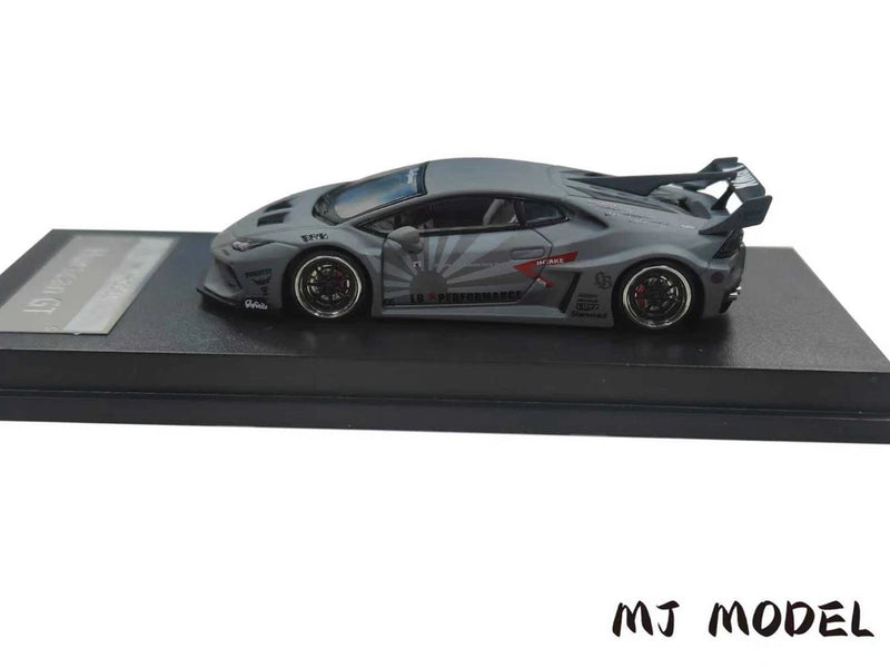 MJ MODEL 1/64 Huracan Diecast Car Toys Alloy Collectible Gift Gray