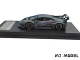 MJ MODEL 1/64 Huracan Diecast Car Toys Alloy Collectible Gift Gray