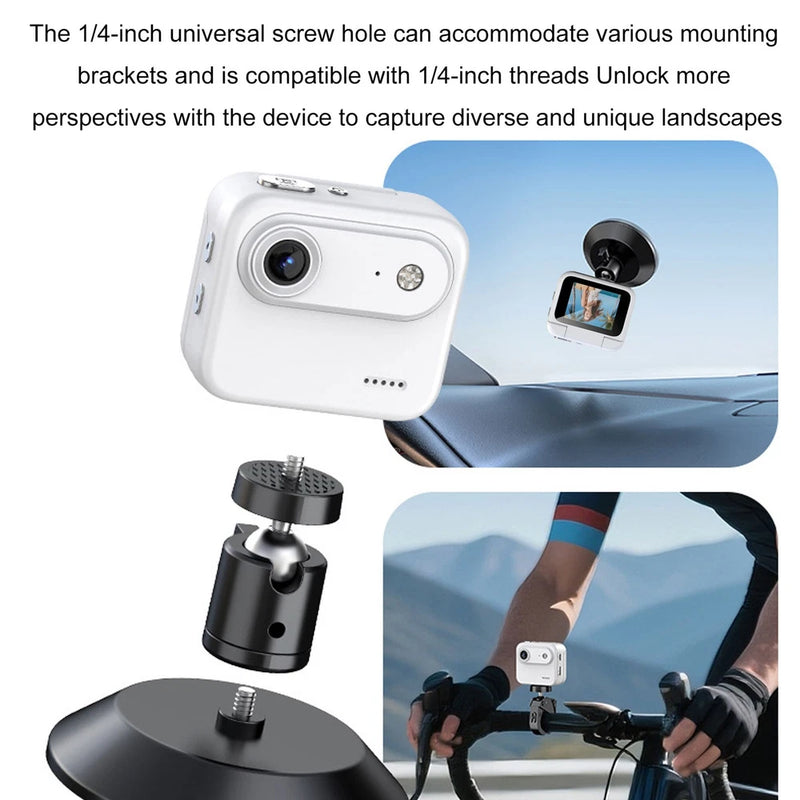 4K Sports Action Camera Image Stabilization 2 Inch Flip Screen Camera For C